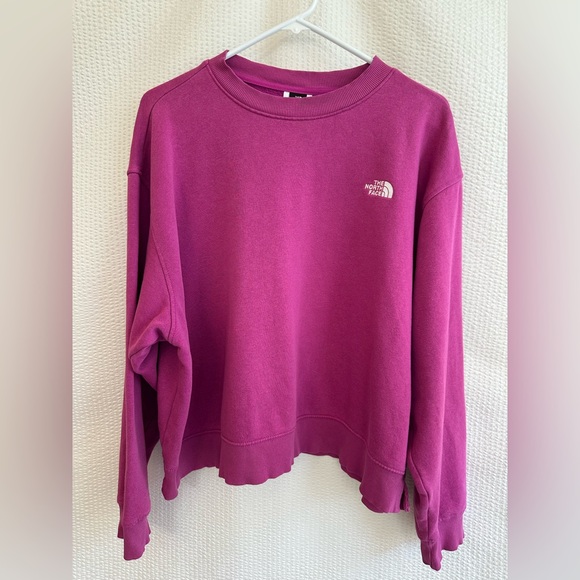 The North Face Tops - The North Face Women's Evolution Oversized Crewneck Pink Sweatshirt Size: Large